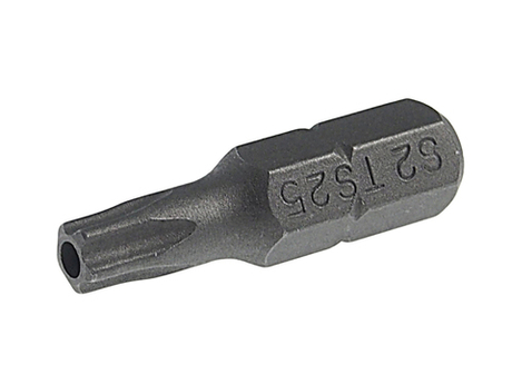 Бита TORX TS25Hх25мм 1/4" 5-ти гранная с отверстием JTC