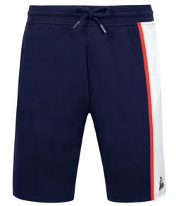 Мужские теннисные шорты Le Coq Sportif Saison 1 Short Regular No.1 M - bleu nuit/new optical white