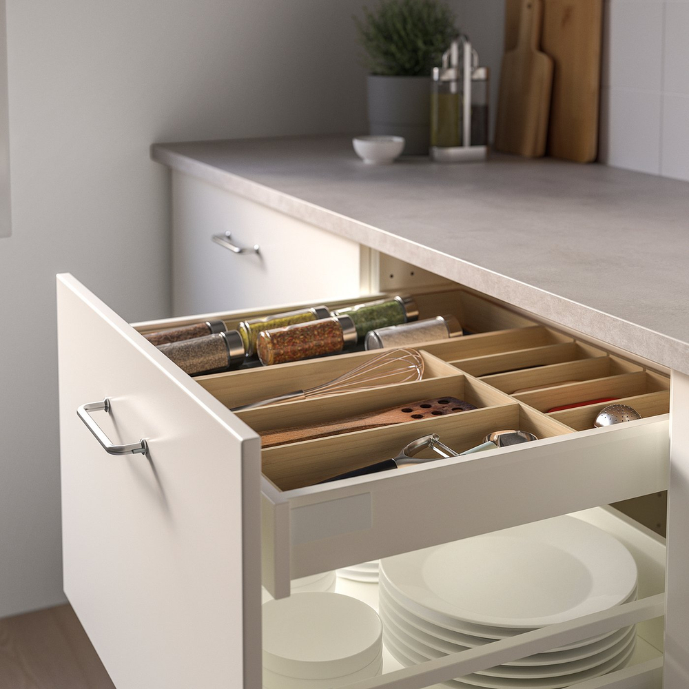 IKEA UPPDATERA  (ИКЕА УППДАТЕРА)  -  Лоток для приборов - светлый бамбук 32x50 см