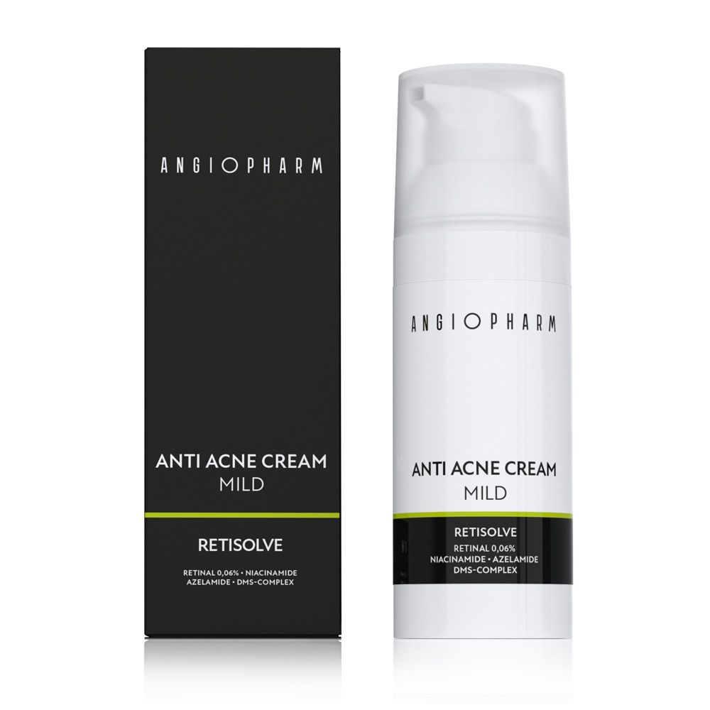 Крем для проблемной кожи с ретиналем ANGIOPHARM Anti Acne Cream Mild 50мл