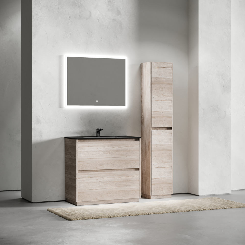Тумба напольная под раковину Sancos Libra Floor, дуб галифакс натуральный 890х450х840 мм, арт. LB90FEG