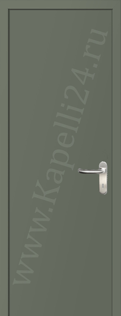 Дверь влагостойкая пластиковая KAPELLI multicolor ДГ RAL 7033 Цементно-серый + коробка