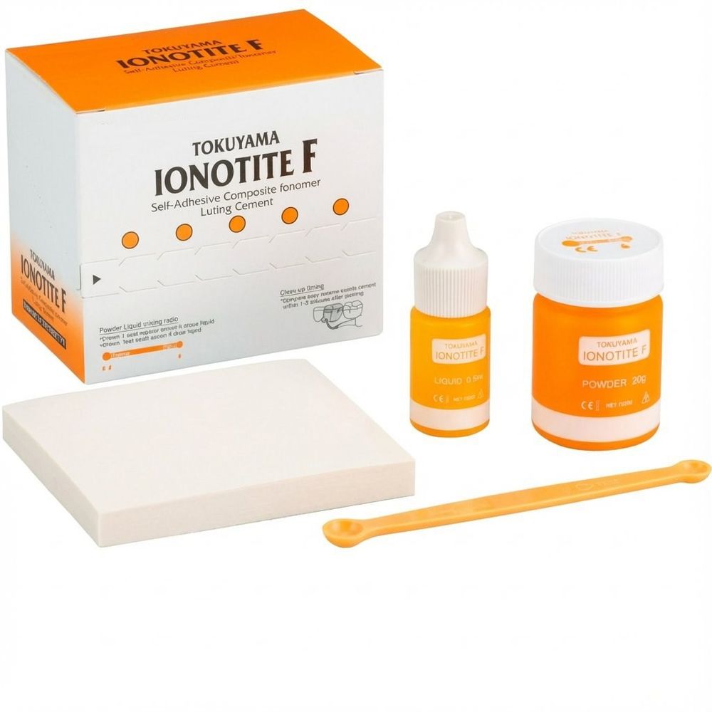 Ionotite F (20гр.+6,4мл.) Ионотит Ф, стеклоиномерный цемент для постоянной фиксации