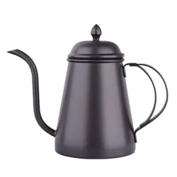 Кофейник чайник 1000 мл Бариста d 12,3/8,1 см h18 см нерж. сталь черный P.L. Proff Cuisine