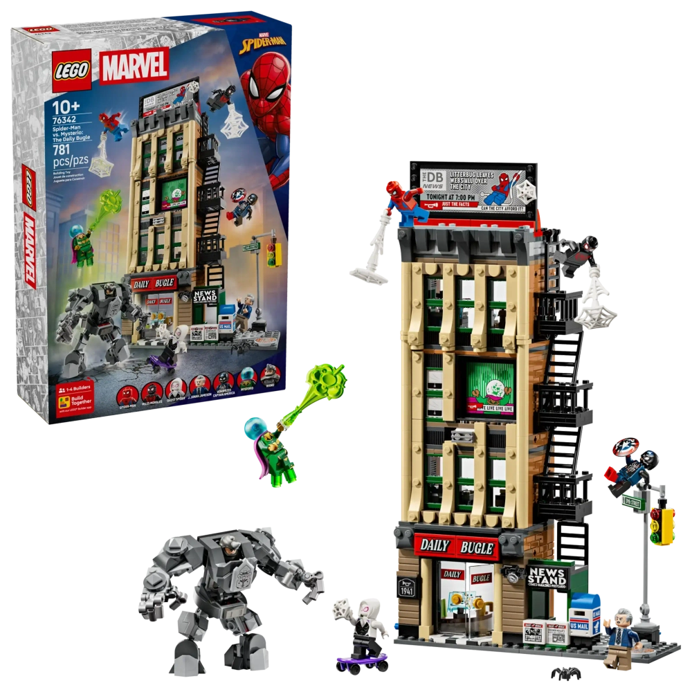 Конструктор LEGO Marvel 76342 Spider-Man vs. Mysterio: The Daily Bugle