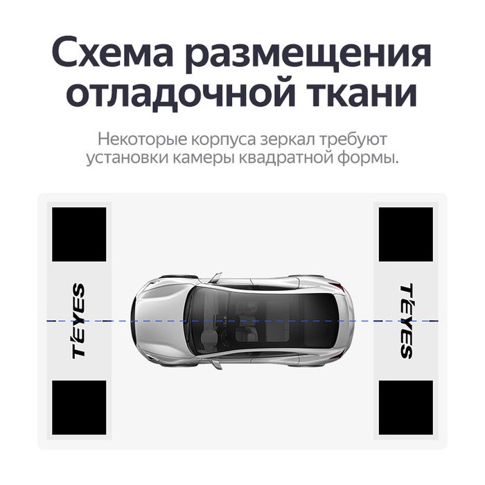 Маты (отладочная ткань) Teyes для калибровки системы кругового обзора 360
