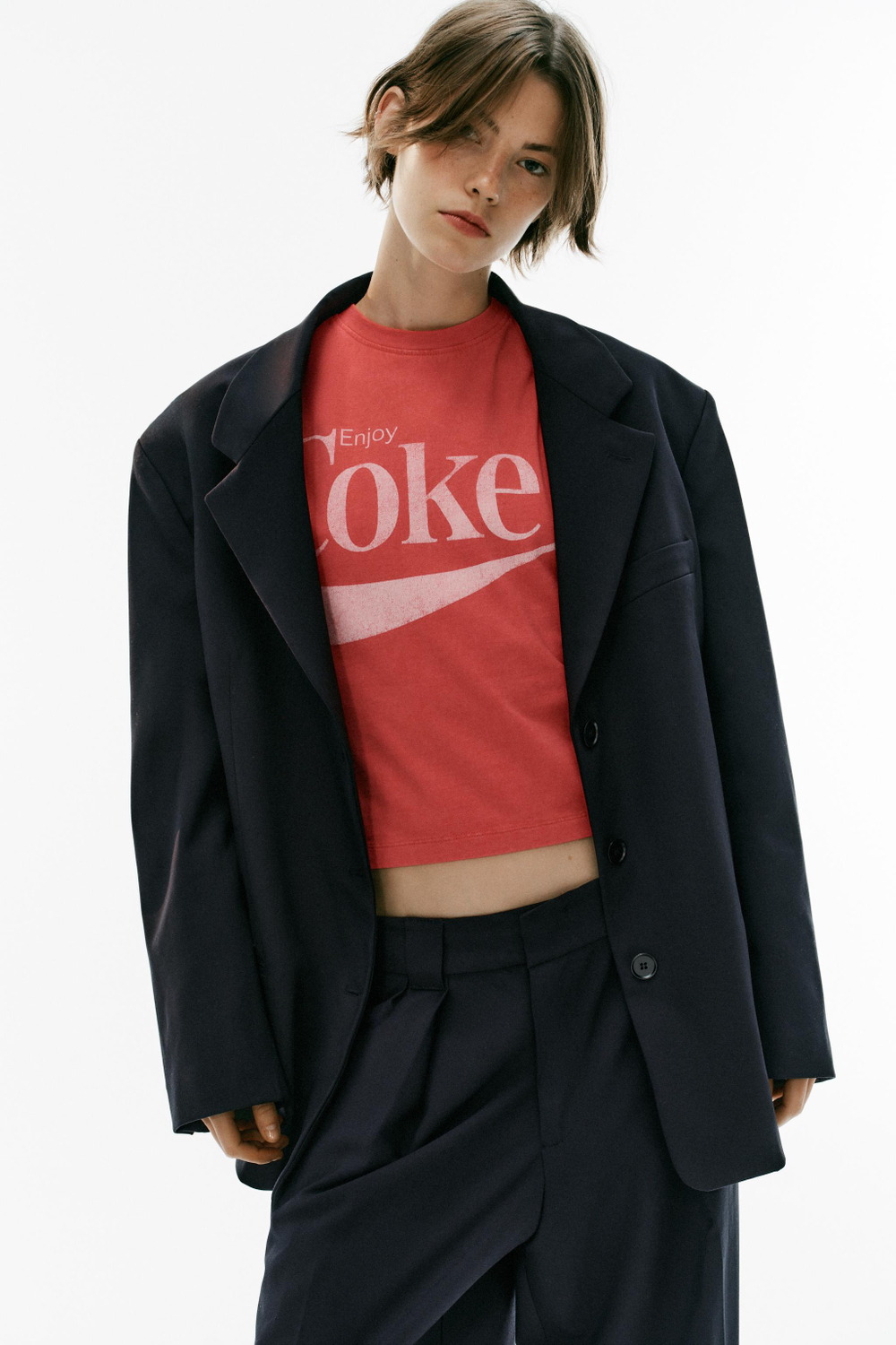БЛЕЙЗЕР ОВЕРСАЙЗ С ПОДПЛЕЧНИКАМИ — ZARA