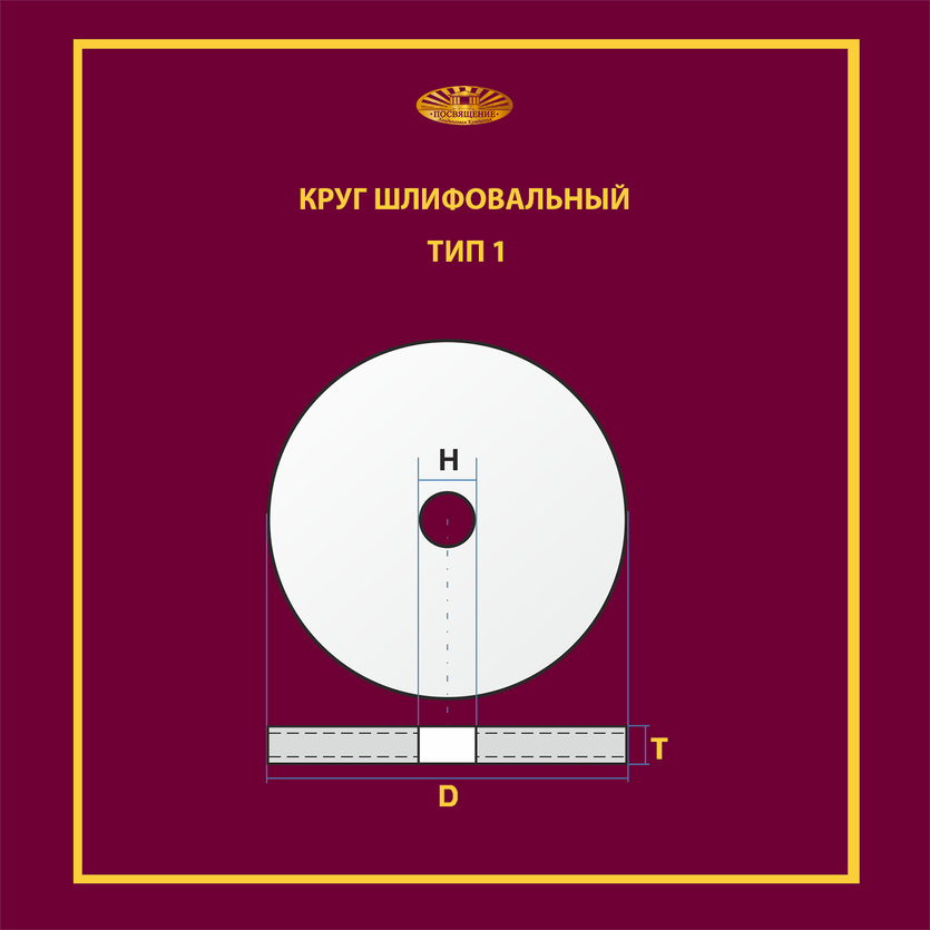Круг шлифовальный керамический 200х25х32 25A P40 50 м/с