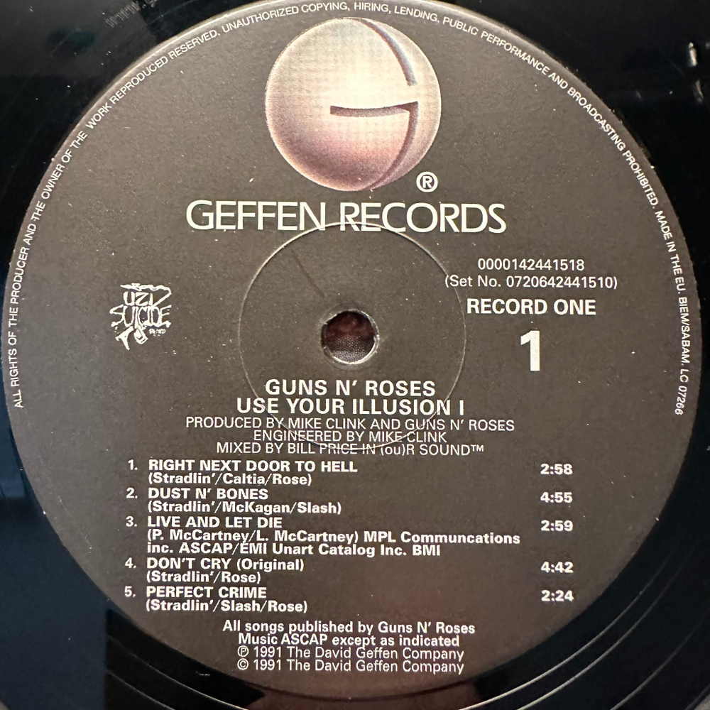 Guns N' Roses - Use Your Illusion I 2LP (Европа 2008г.)