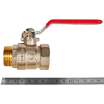 Кран шаровой полнопроходной ROMMER - 1" (ВР/НР, PN40, ручка-рычаг)