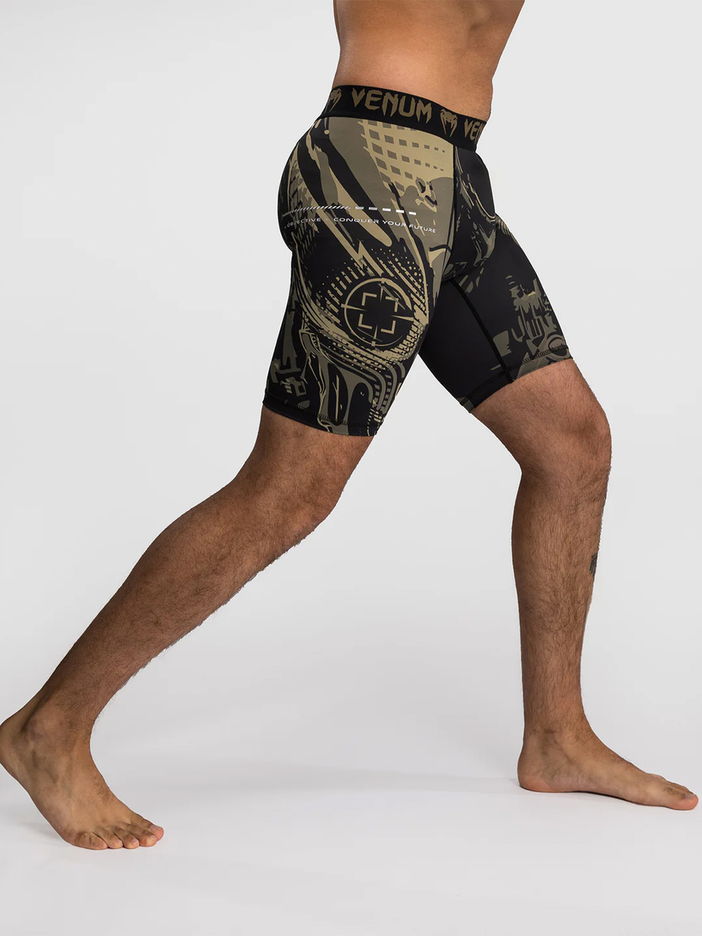 Шорты компрессионные Venum Midnight Fury Black/Grey/Silver
