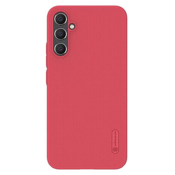 Тонкий жесткий чехол красного цвета от Nillkin для Samsung Galaxy A34 5G, серия Super Frosted Shield