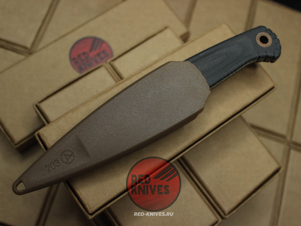 Нож Benchmade Dacian - микарта "Jeans" (джисовая), клинок серый