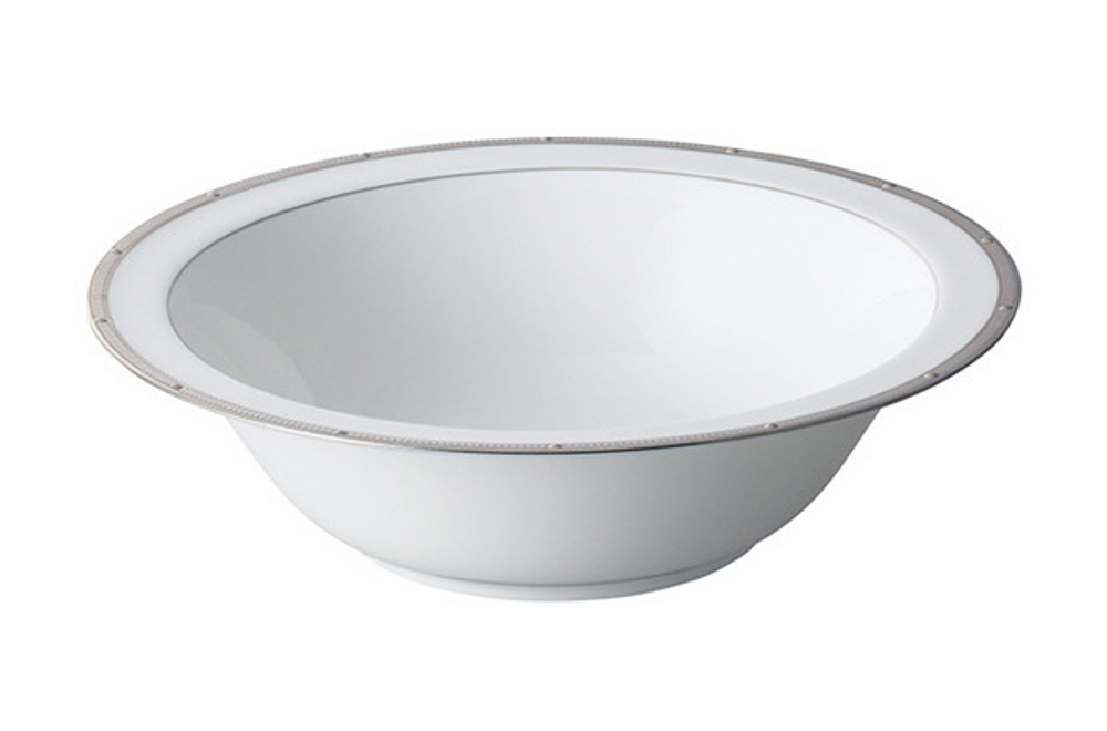 Салатник круглый 24.5см Noritake Рочель платиновый кант