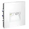Розетка телевизионная TV+RJ45 кат. 6 Voltum S70 Белый матовый VLS060702