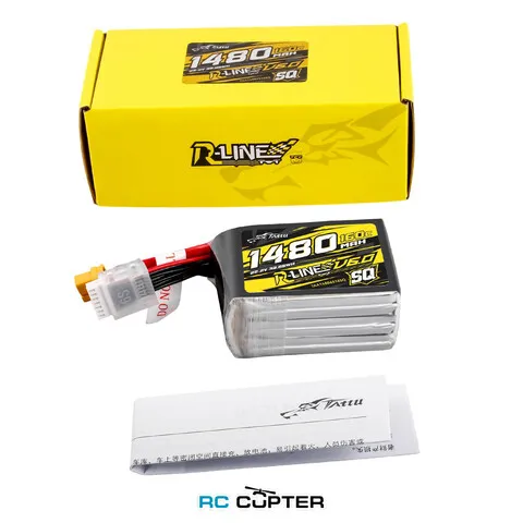 АКБ Gens Ace Tattu R-Line V6 1480mAh 22.2V 160C 6S1P Lipo Battery G-Tech [SQ]