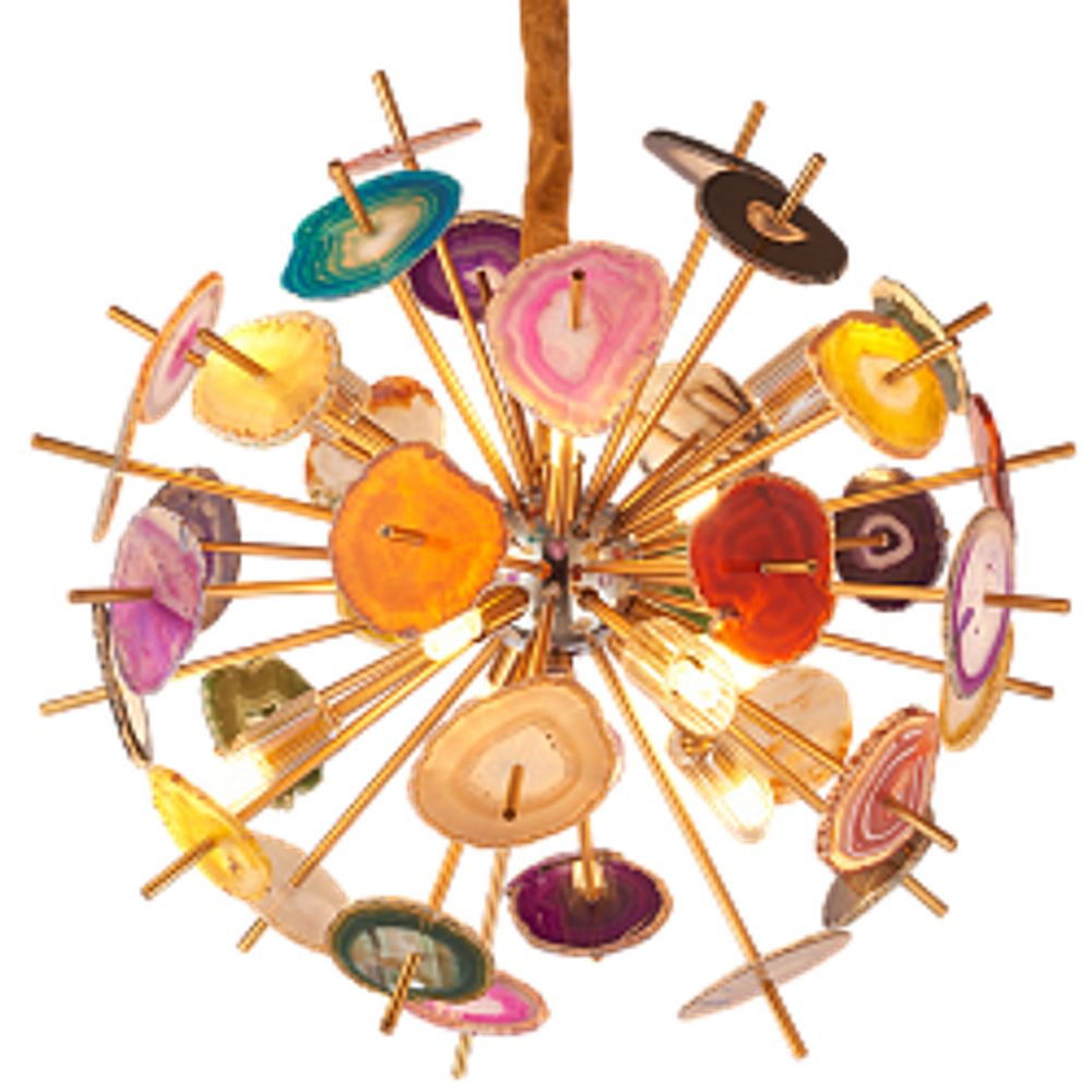 Люстра Agate Burst Chandelier Multicolor