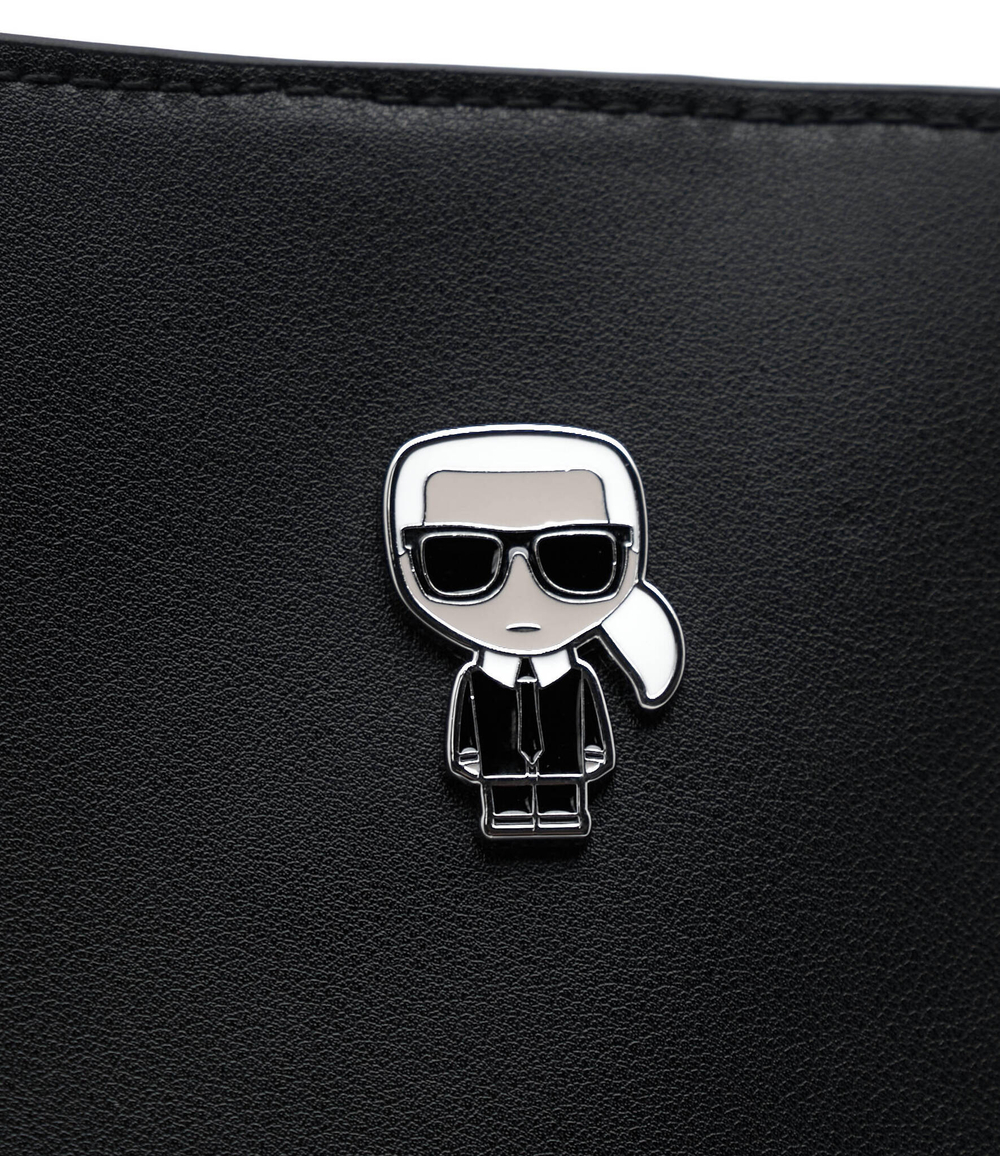 кожаная сумка-шопер k/ikonik Karl Lagerfeld - черный(225W3011)