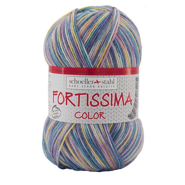 Пряжа Austermann (Аустерманн) Fortissima Socka 4-fach color / уп.5 мот. по 100 г, 420м, разноцветный