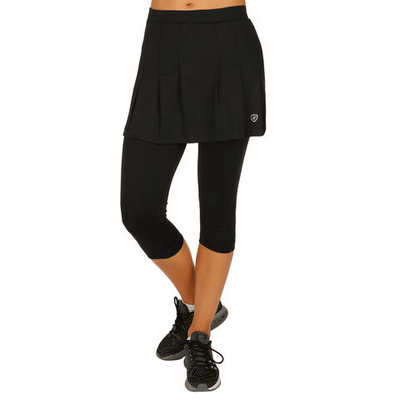 Женская теннисная юбка Limited Sports Club Fancy Scapri With 7/8 Tights Women - Black, White