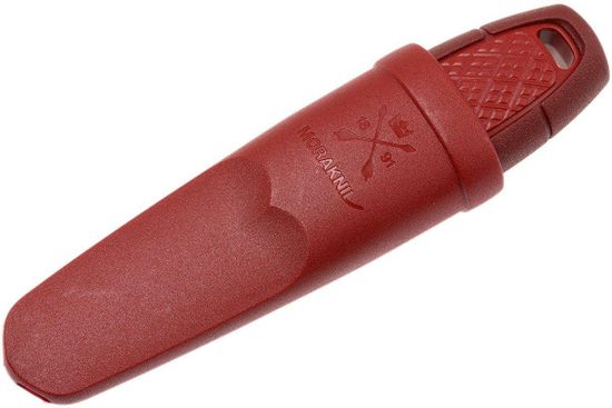 Нож Morakniv Eldris, нержавеющая сталь, цвет красный, с ножнами, 12648