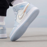 Jordan 1 Mid SE Glitter Swoosh GS