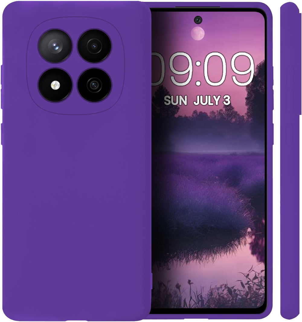 Мягкий Soft Touch чехол из силикона для XIAOMI REDMI NOTE 14 PRO PLUS 5G с бархатной подкладкой