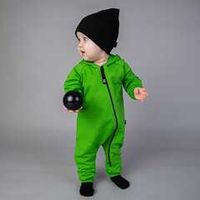 Комбинезон с капюшоном "Bb team green" облегченный 0+