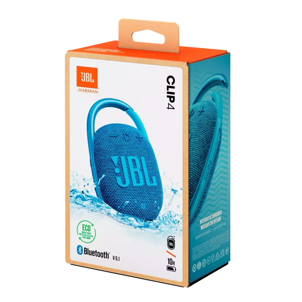 Портативная колонка JBL Clip 4 Eco Blue - 10