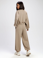 Костюм oversize в стиле спорт шик, 713.9065.91.02, цвет шалфей