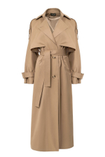 "Trench cape" Тренч-кейп в пол из хлопка.