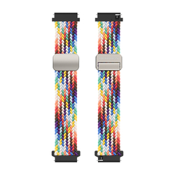 Эластичный ремешок радужного цвета (Rainbow) от Dux Ducis для смарт часов Samsung Galaxy Watch 3, 4, 5, 6 и 7 (размер крепления 20мм), серия Strap (Mixture Pro Series)