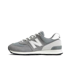 alt="New Balance 574 Grey White U574TG2 классические серые кроссовки вид сбоку на белом фоне"