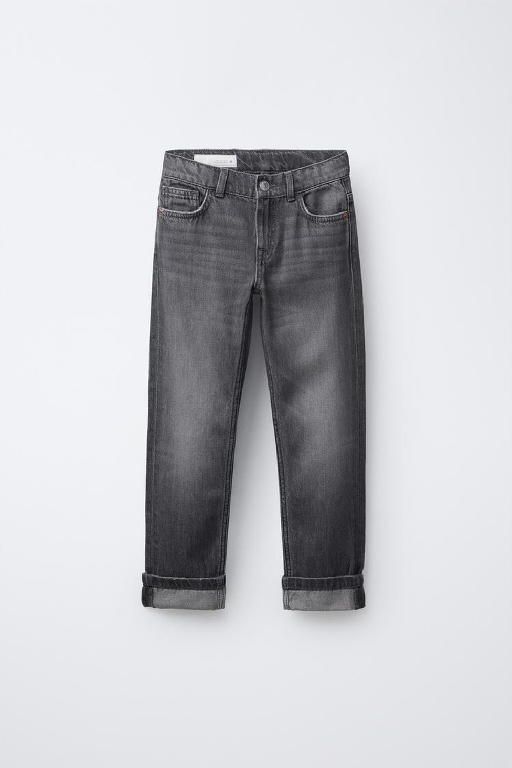 ZARA ДЖИНСЫ STRAIGHT, МЯГКИЙ СЕРЫЙ