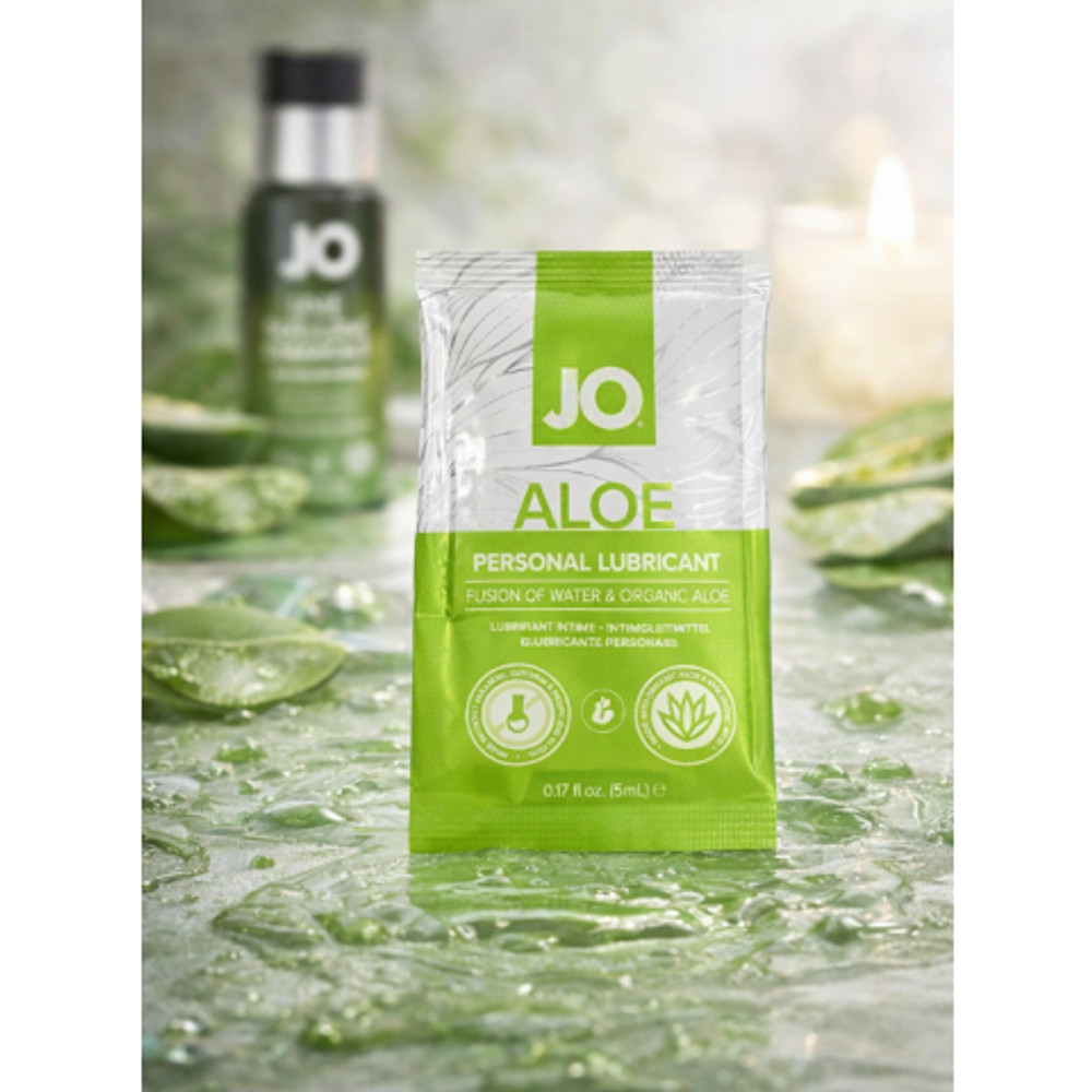 Гель на водной основе с алоэ и гиалуроновой кислотой JO ALOE, 5 мл