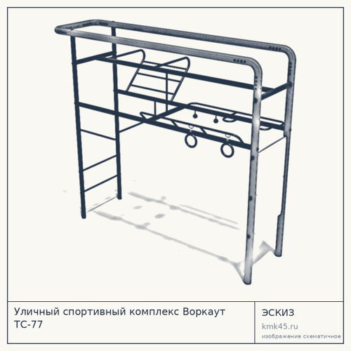 Уличный спортивный комплекс Воркаут ТС-77 — от 150 000 ₽