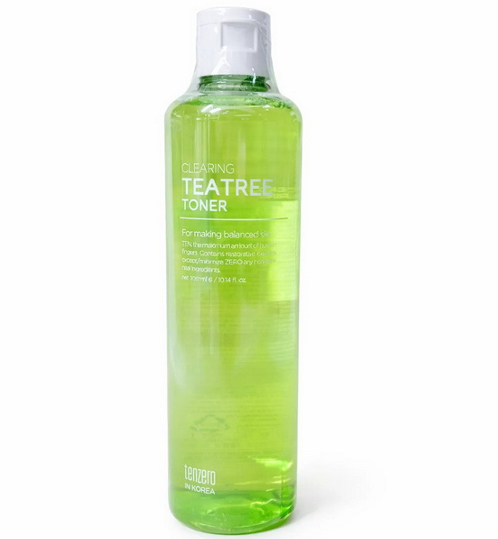 Тонер с экстрактом чайного дерева TenZero Clearing Tea Tree Toner, 300 мл