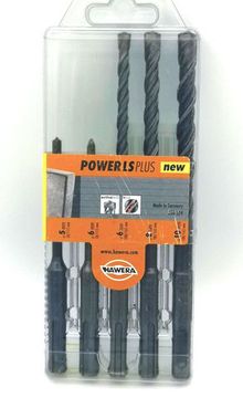 Набор из 5 буров SDS-plus (5х50х115/6х50х115/6х100х165/8х100х165) Hawera F00Y266224