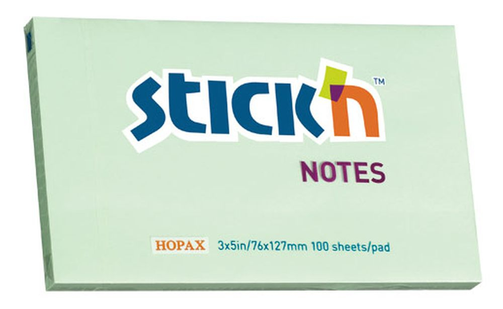 Карточки с клеевым слоем STICK N HOPAX, 76*127 мм, 100 листов в упаковке