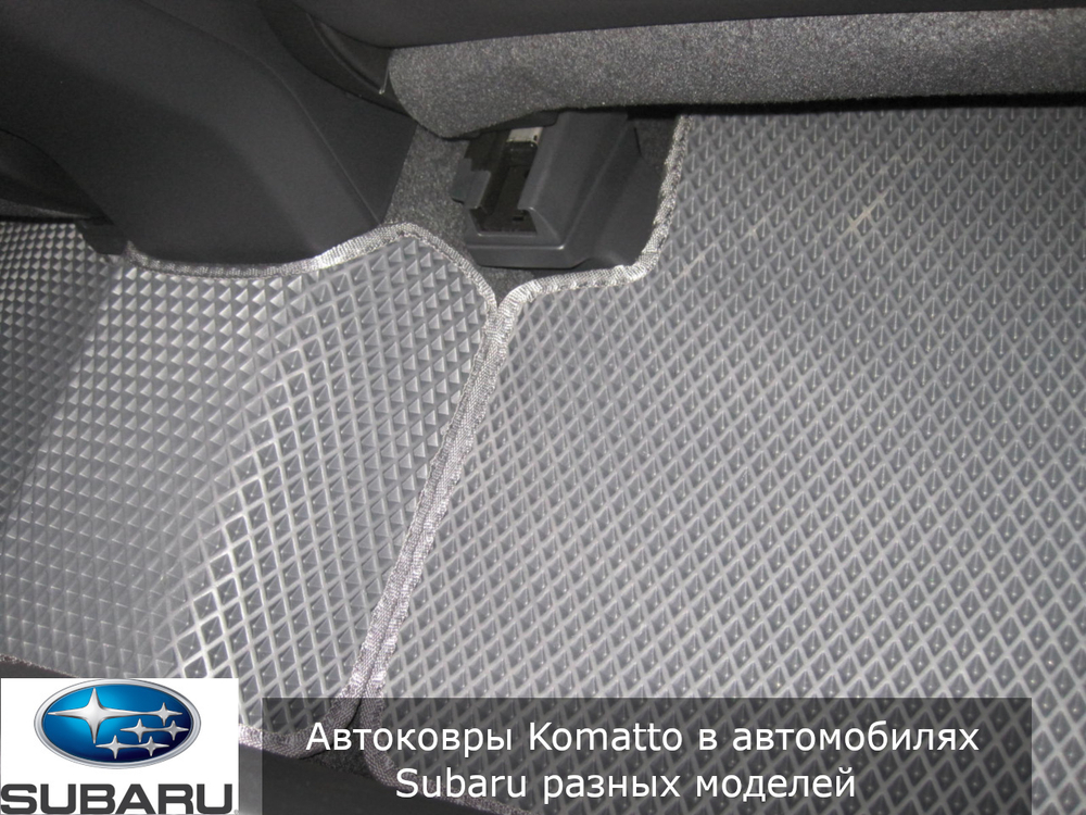 Автоковрики без бортов для Subaru Forester (1997-2002) Левый руль