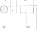 Фен настенный 1600 W ABS HOTELLINE 02070.WM белый