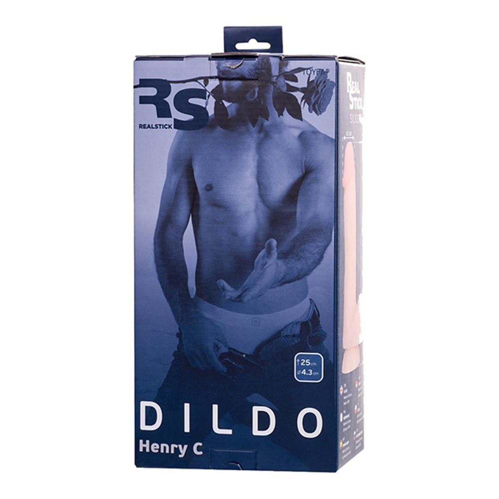 Телесный фаллоимитатор 25см ToyFa RealStick Silicone Henry 9420004