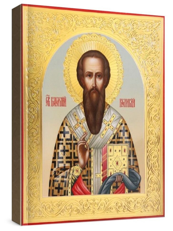 Василий Великий (рукописная икона)