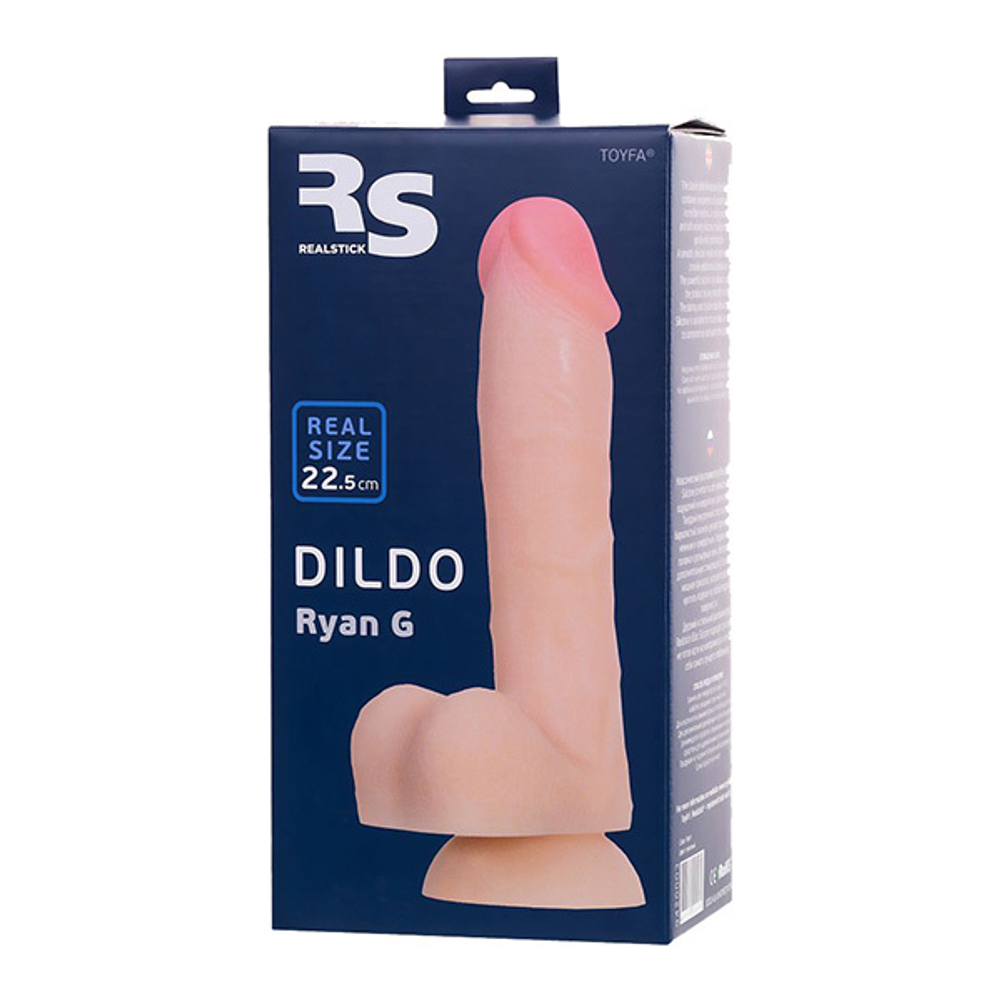 Телесный фаллоимитатор 22,5см ToyFa RealStick Silicone Ryan G 9420003