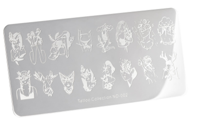 Пластина для стемпинга Tattoo Collection ND-002, 6*12см