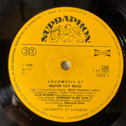 Винтажная виниловая пластинка LP Locomotiv GT Motor City Rock (Чехословакия 1978)