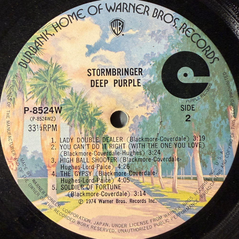 Deep Purple ‎– Stormbringer (Япония 1974г.) Т