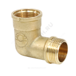 Угольник латунь переходной Ду 15 (1/2") ВР/НР VALFEX VF.092.L.012