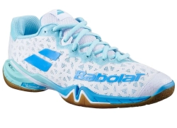 Женские кроссовки для padel Babolat Shadow 4 - white/lagoon