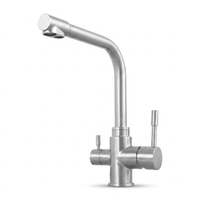 Смеситель для кухни из нержавеющей стали LM5061S Lemark EXPERT с подключением к фильтру